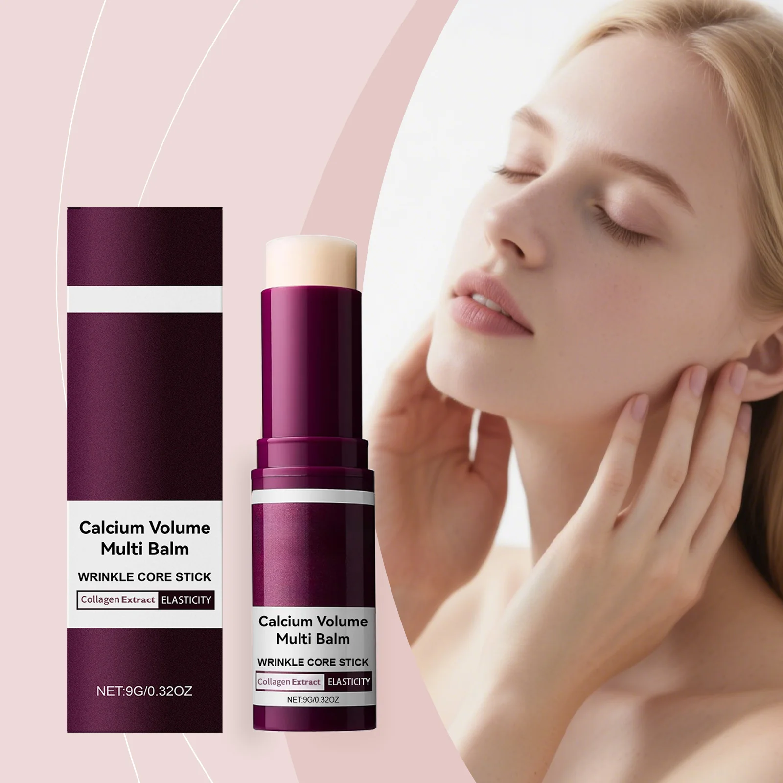 Calcium Volume Multi Balm Firming Hydrating Skin Fade Fine Lines Brightening Skin Tone Repair Dryness Collagen Moisturing Stick