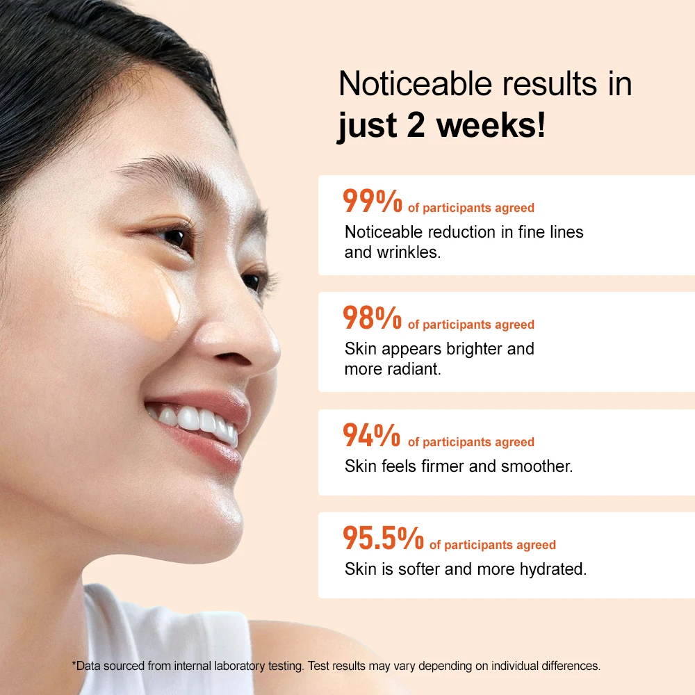 Vitamin C Whitening Facial Serum Fade Dark Spots Hyaluronic Acid Moisturizing Repair Dull Face Essence Skin Care Products