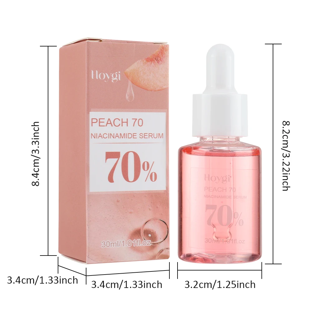 30ml Niacinamide Serum Melanin Removal Fade Melasma Dark Spots Corrector Shrink Pores Hyaluronic Acid Moisturizing Skin Care