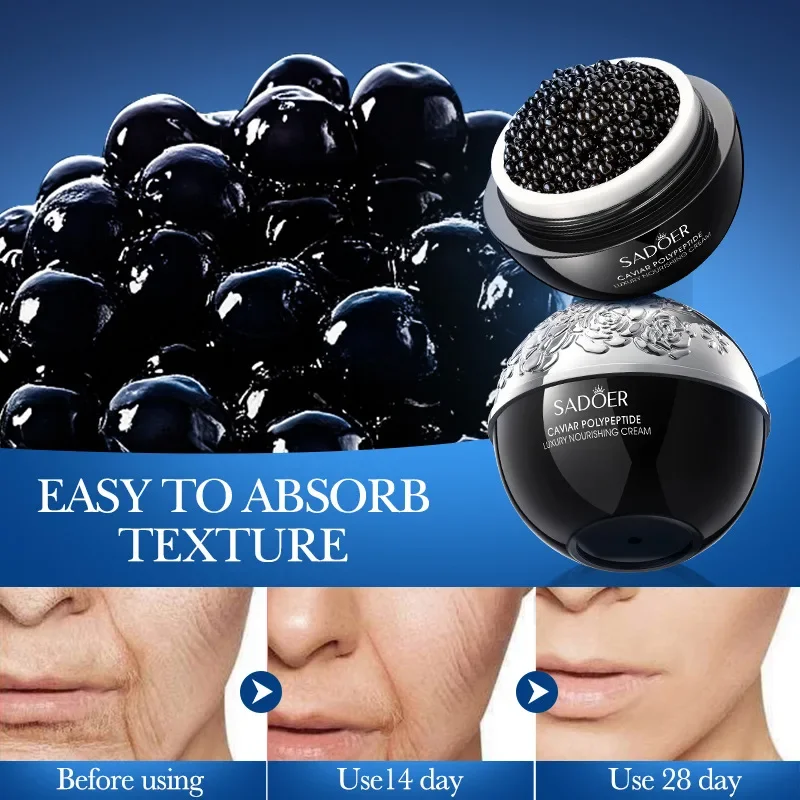 Anti-Wrinkle Face Cream Collagen Pearl Firming Lift Fade Fine Lines Caviar Moisturizing Smooth Brighten Korean Skin Care Product