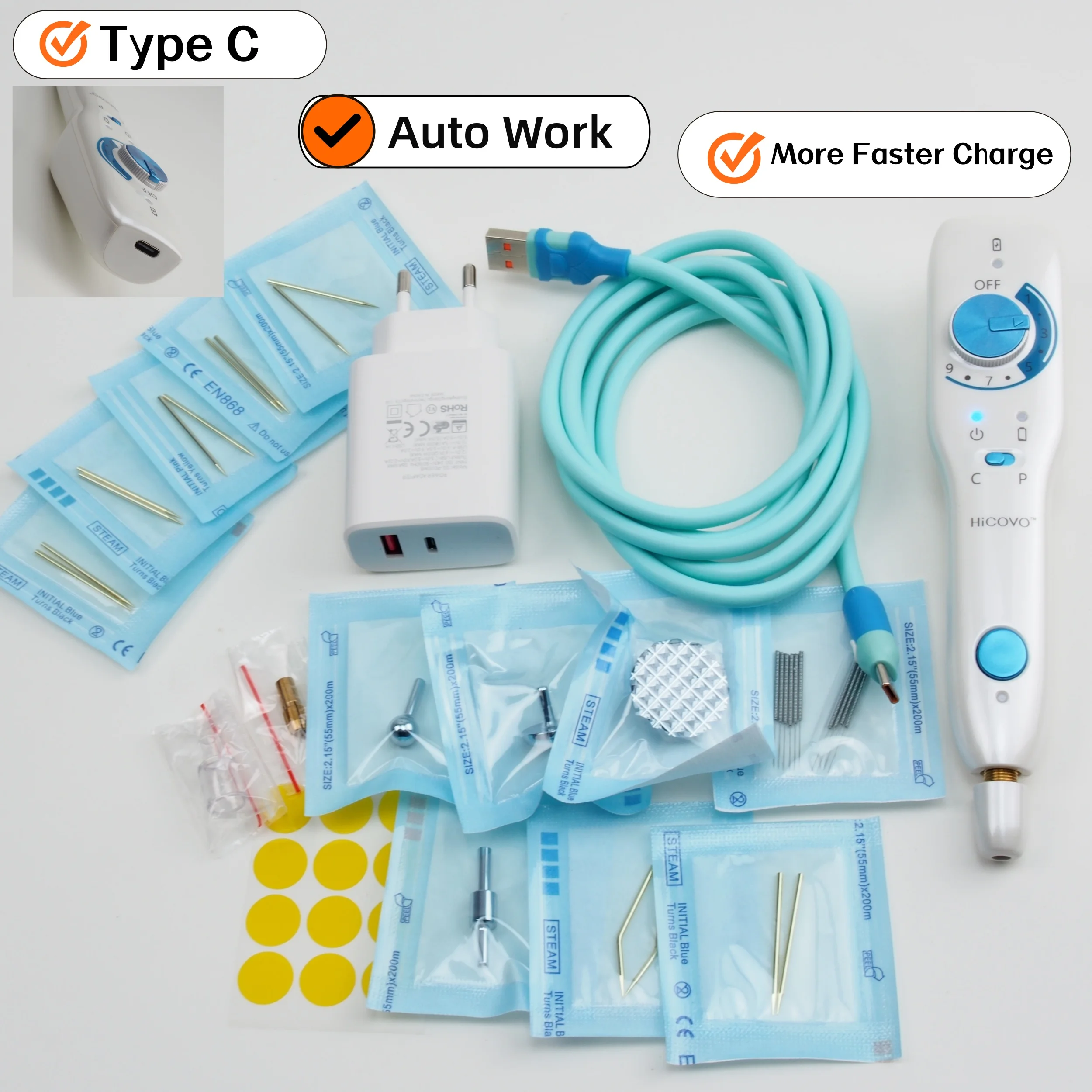 Hicovo Cold Plasma Fibroblast Pen Anti-Wrinkle Acne Sterilization Skin Tighten Wart Remove Auto Eyelid Lift Machine