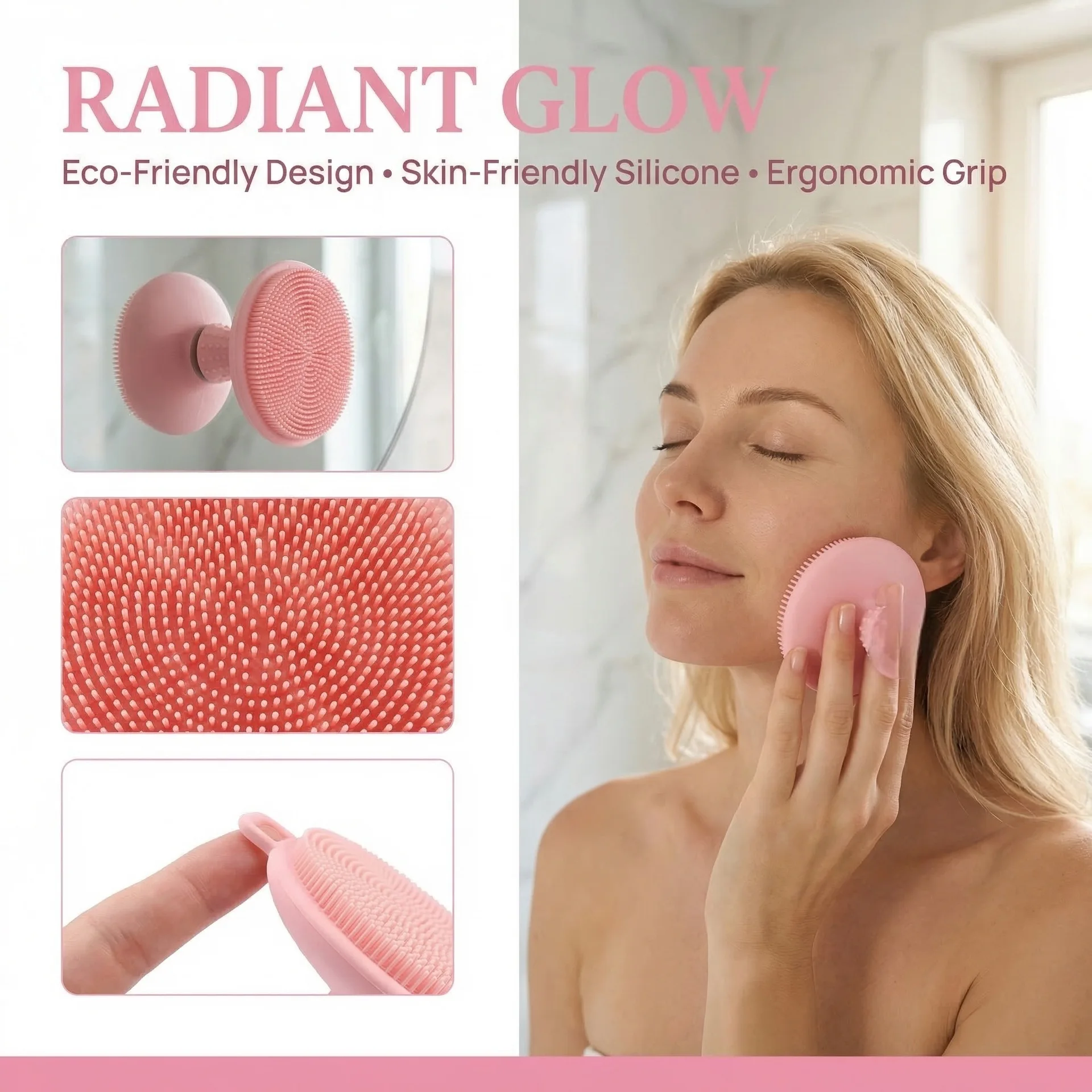 Silicone Scrubber Face Cleansing Face Brush Pore Cleaner Brush Skin Silicon Brush Face Scrubbers for Men and women