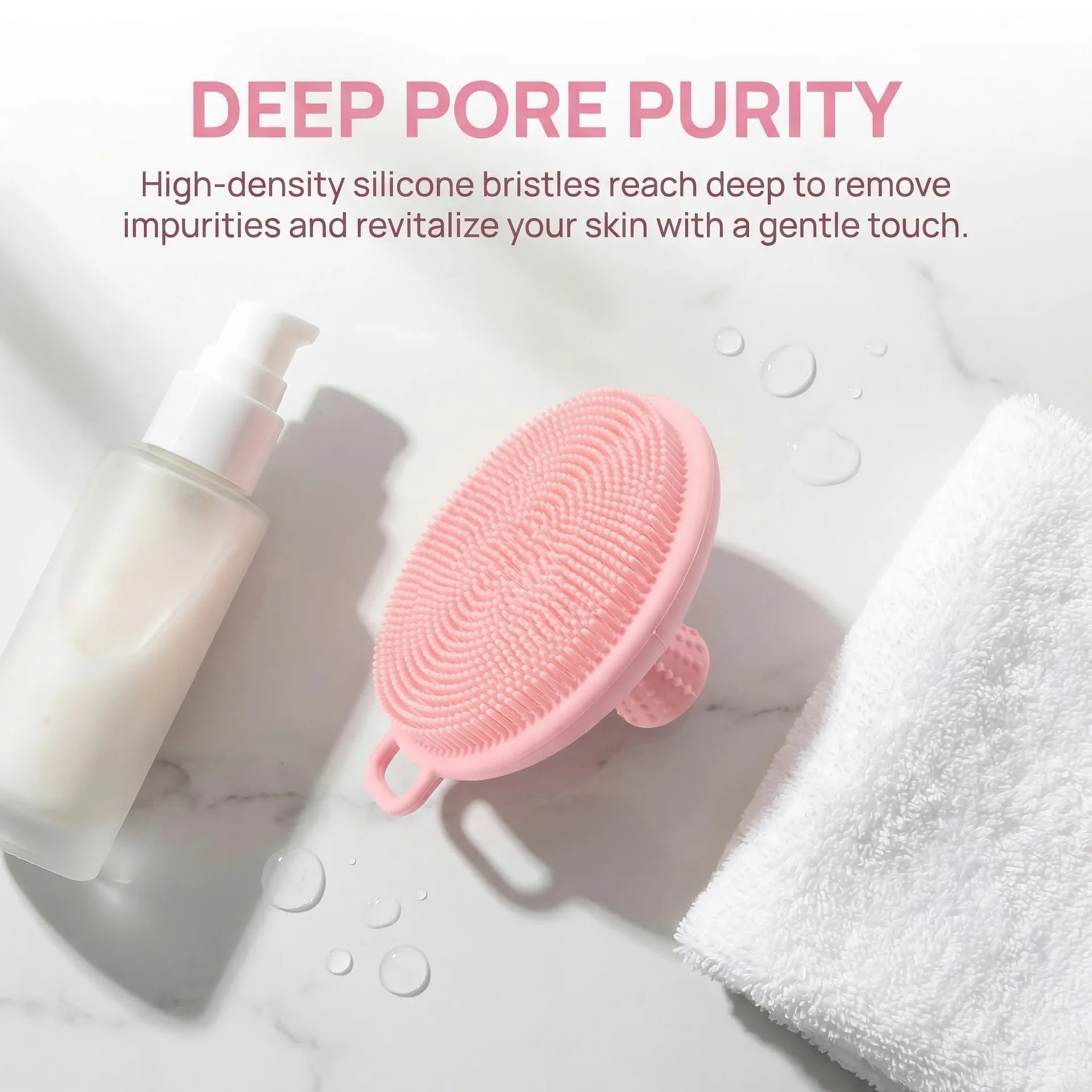 Silicone Scrubber Face Cleansing Face Brush Pore Cleaner Brush Skin Silicon Brush Face Scrubbers for Men and women