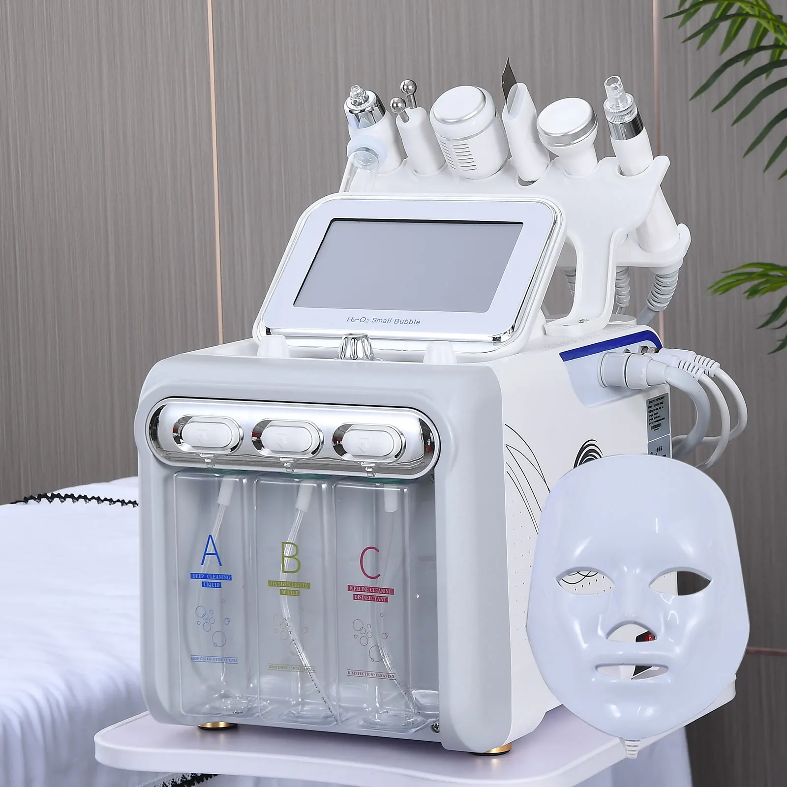 7 in 1 H2O2 Beauty Skin Cleansing Hydrofacial Machine Facial Machine Water Aqua Peeling for Home Use
