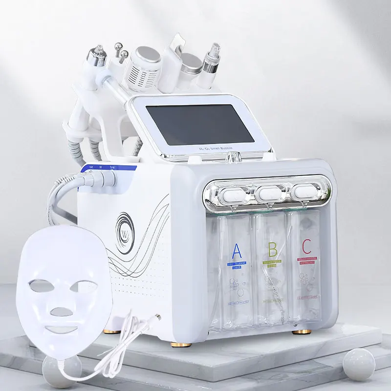 7 in 1 H2O2 Beauty Skin Cleansing Hydrofacial Machine Facial Machine Water Aqua Peeling for Home Use