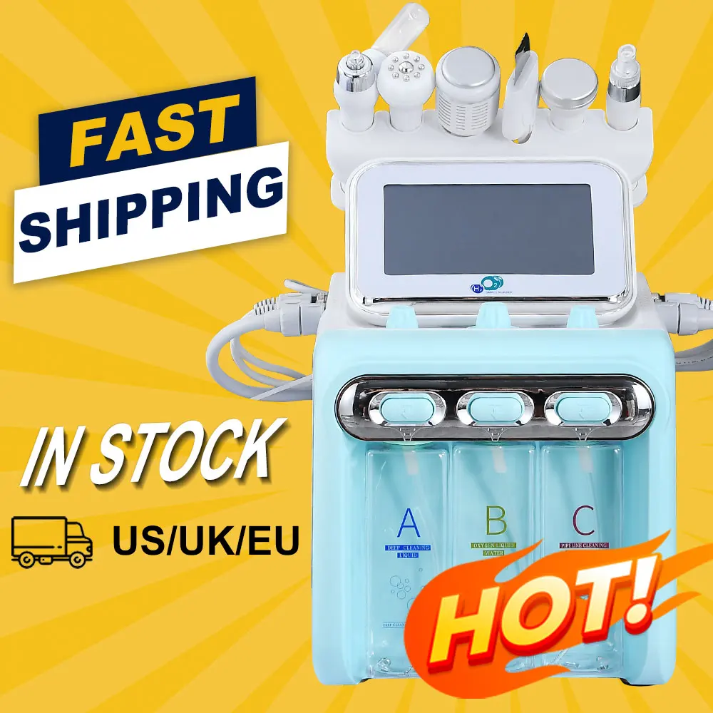 6 in 1 Oxygen Hydro Facial Machine  Face Beauty Hydra machine