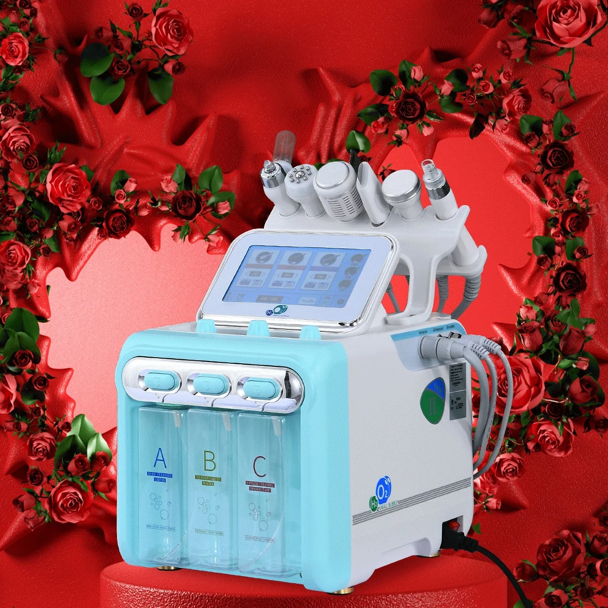 6 in 1 Oxygen Hydro Facial Machine  Face Beauty Hydra machine