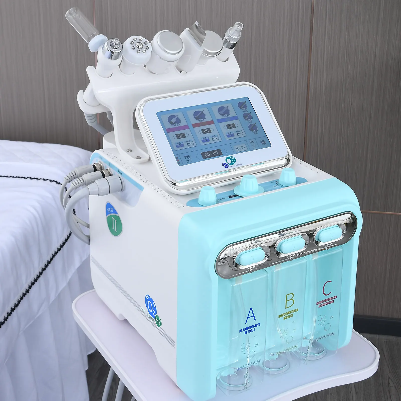 6 in 1 Oxygen Hydro Facial Machine  Face Beauty Hydra machine