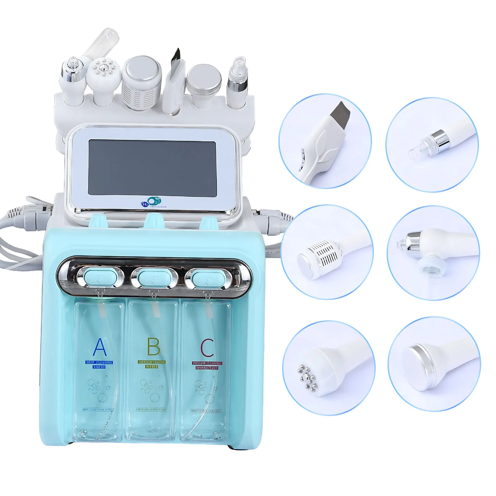 6 in 1 Oxygen Hydro Facial Machine  Face Beauty Hydra machine
