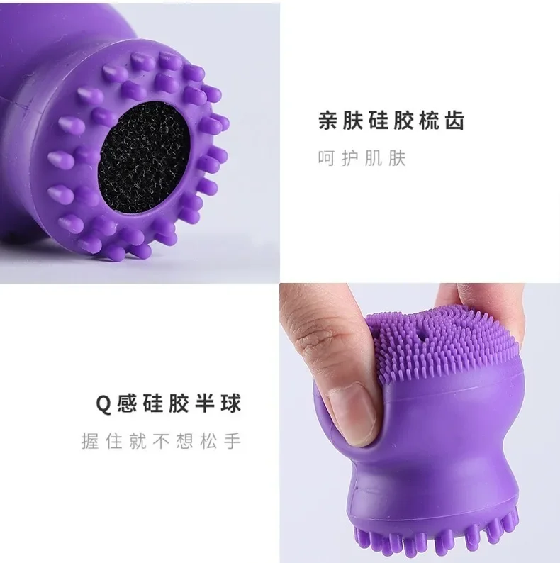 Cute Facial Cleansing Brushs Exfoliator Face Massager Deep Cleaning Face Brushes Cleanser  Silicone Brush for Face