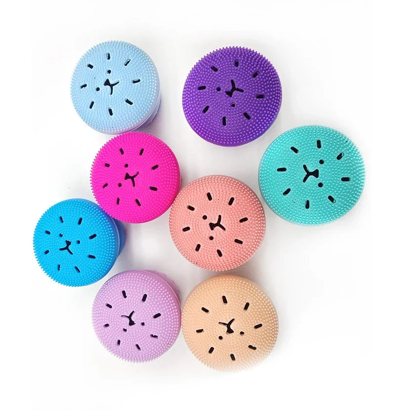 Cute Facial Cleansing Brushs Exfoliator Face Massager Deep Cleaning Face Brushes Cleanser  Silicone Brush for Face