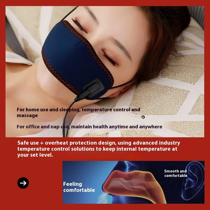 Black Technology Red Light Therapy Device Heat-Sensing Dust-Proof Anti-Allergic Soothes Itchy Blocked Nose for Face Application