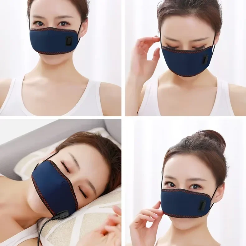 Black Technology Red Light Therapy Device Heat-Sensing Dust-Proof Anti-Allergic Soothes Itchy Blocked Nose for Face Application
