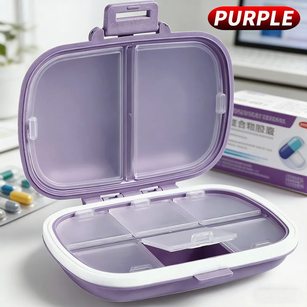 Portable Medicine Storage Case Weekly Pill Organizer Home First Aid Kit Office Supplies Box