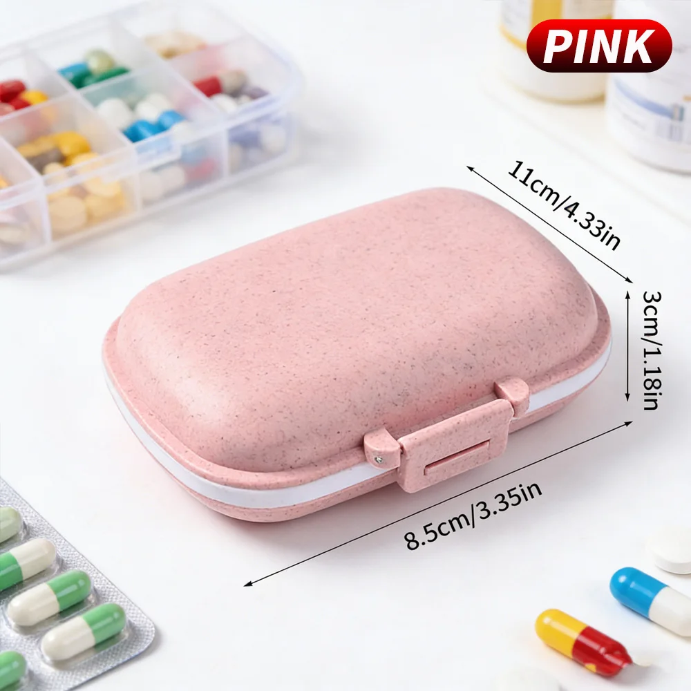 Portable Medicine Storage Case Weekly Pill Organizer Home First Aid Kit Office Supplies Box