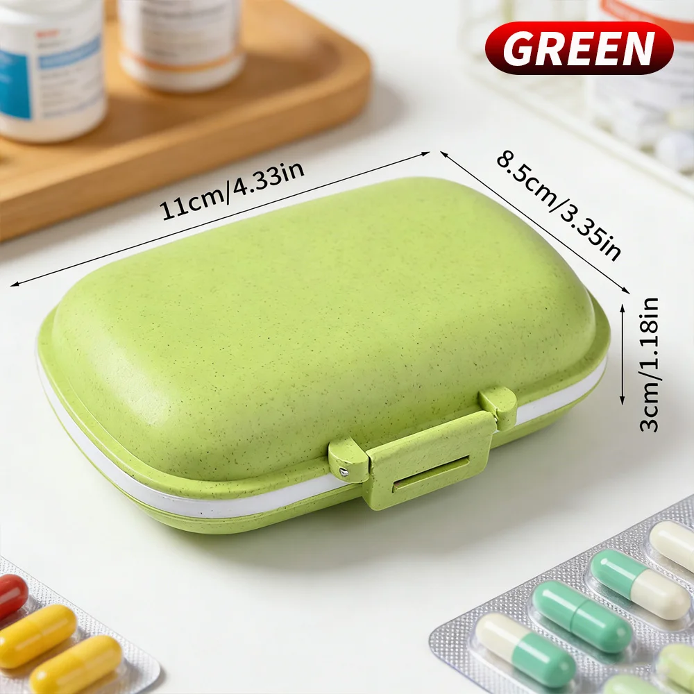 Portable Medicine Storage Case Weekly Pill Organizer Home First Aid Kit Office Supplies Box