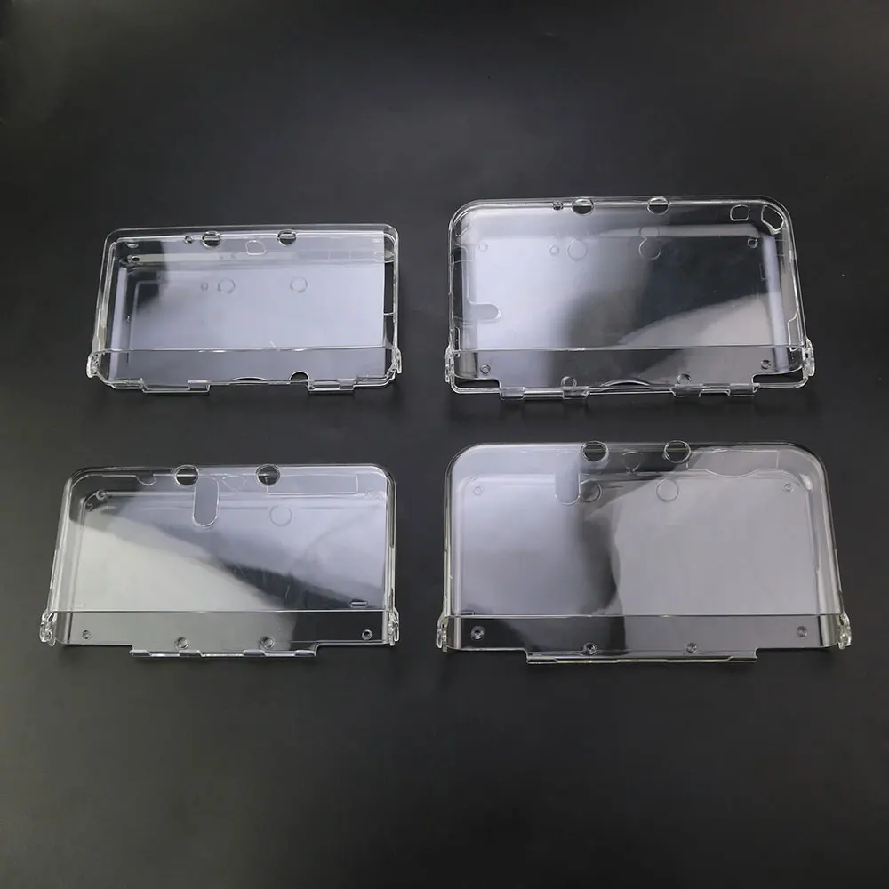 JCD In Bulk Plastic Clear Crystal Protective Hard Shell Skin Case Cover For 3DS New 3DS XL LL NDSL NDSI XL LL Console
