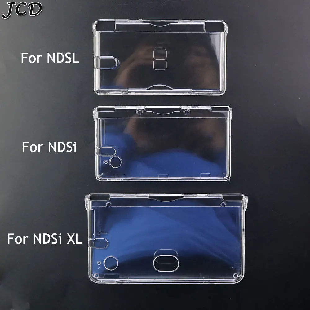 JCD In Bulk Plastic Clear Crystal Protective Hard Shell Skin Case Cover For 3DS New 3DS XL LL NDSL NDSI XL LL Console