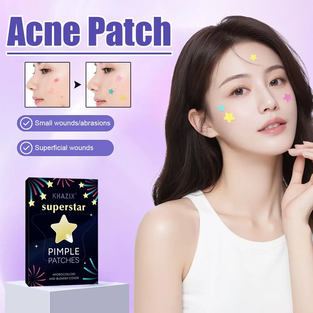 Colorful Star Shape Acne Patches 240/280Pcs Cute Star Design Pimple Patches for Face Effectively Cover Acne Blemishes Skin Care