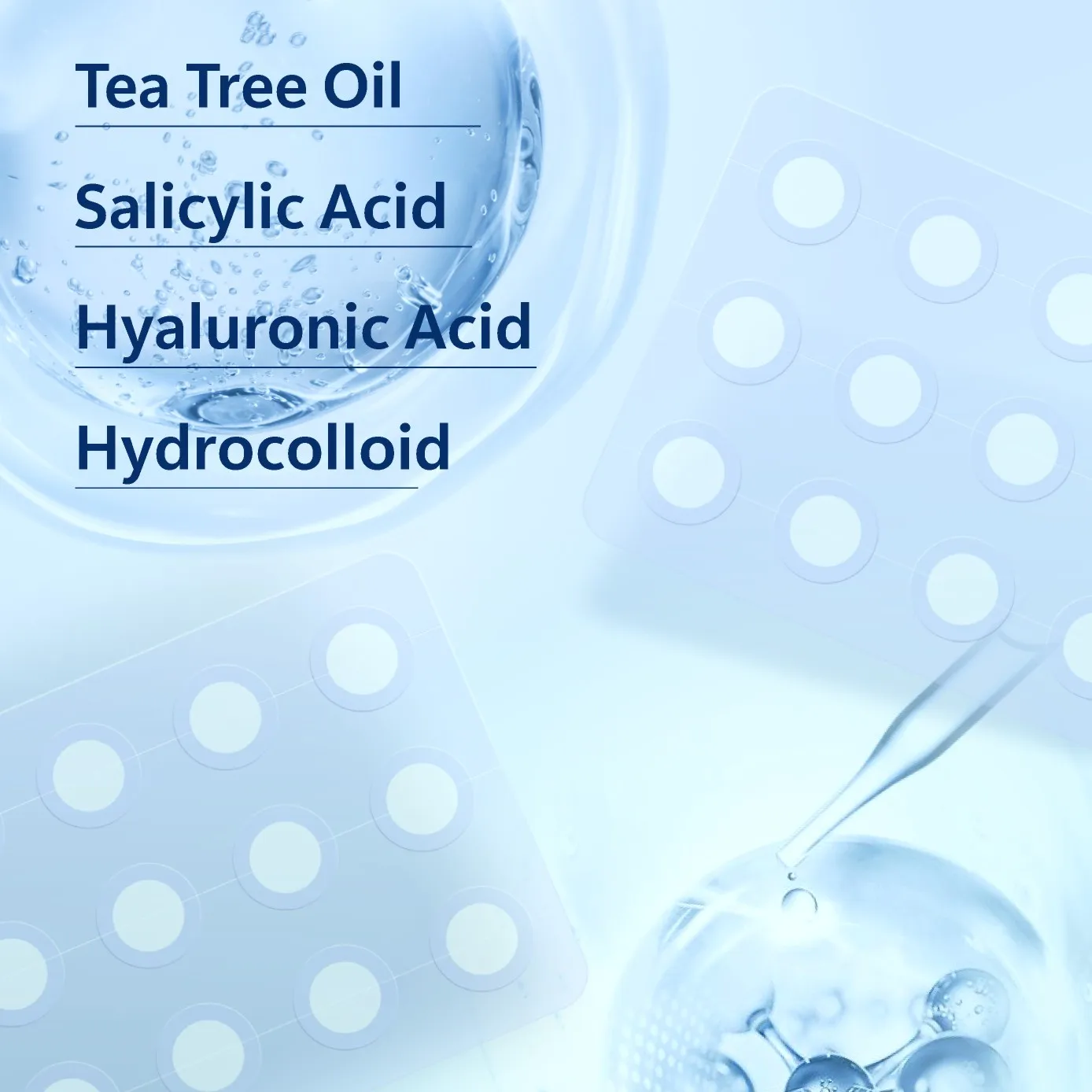 Hydrocolloid acne patches, portable for daily work commuting, medical-grade skincare, safe for sensitive skin to apply with conf