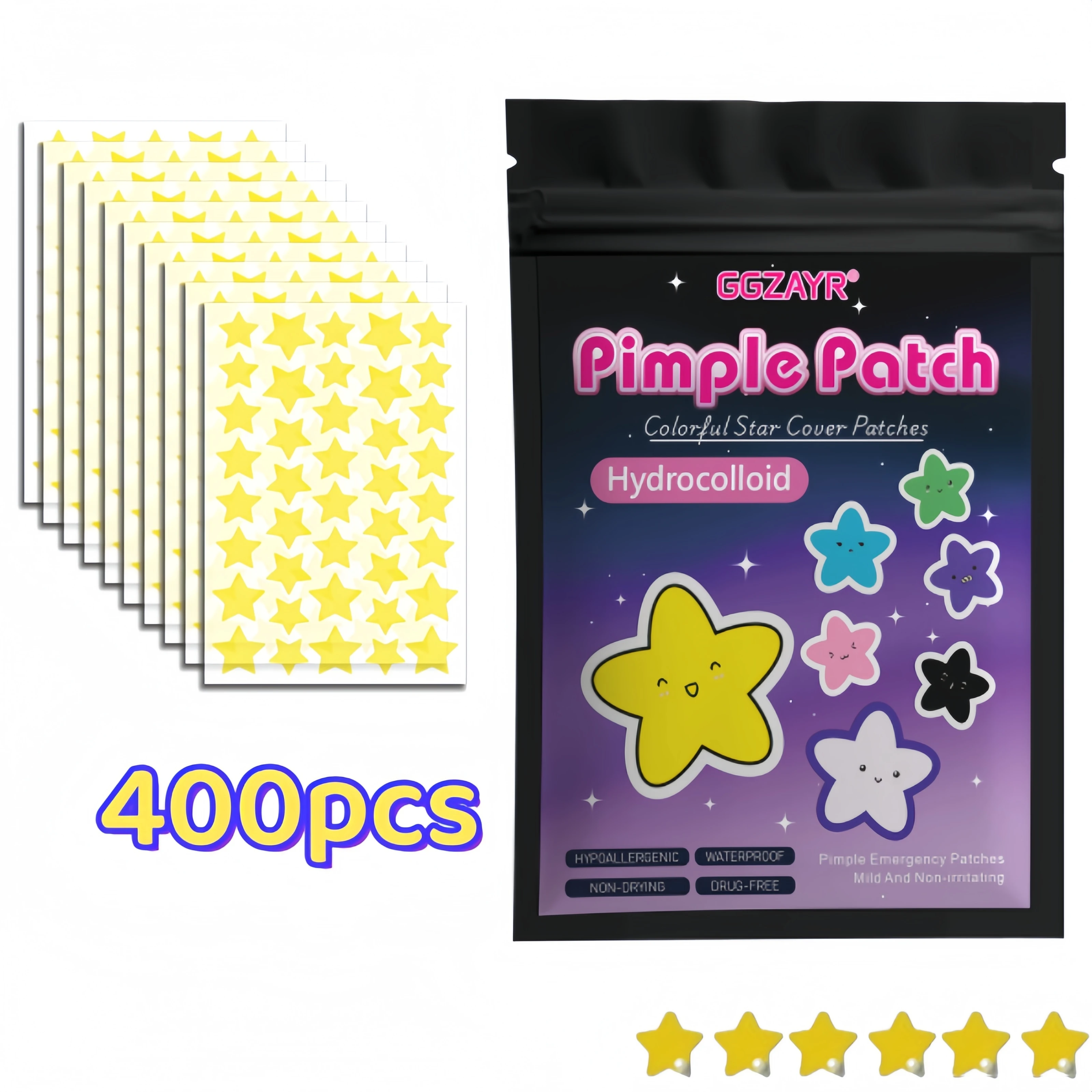 400/800pcs Hydrocolloid Acne Pimple Patches Invisible Blemish Spot Stickers Face Skin Care Fast Healing Zit Cover Dots