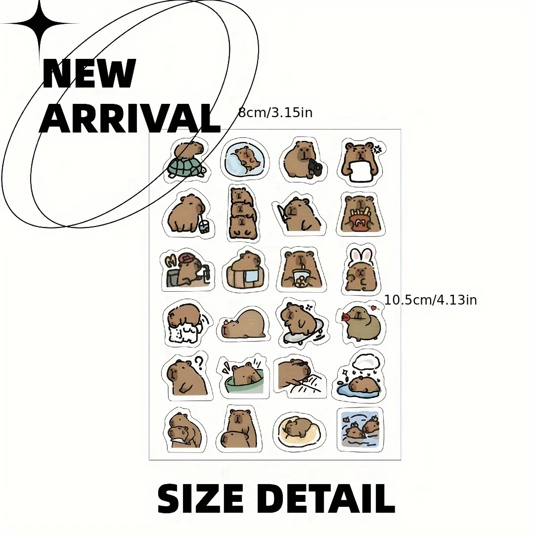 Capybara Shaped Pimple Patches, Facial Cover - Fragrance-Free, Paraben-Unisex Adult, All Skin Types Compatible, Skin Care Patch,