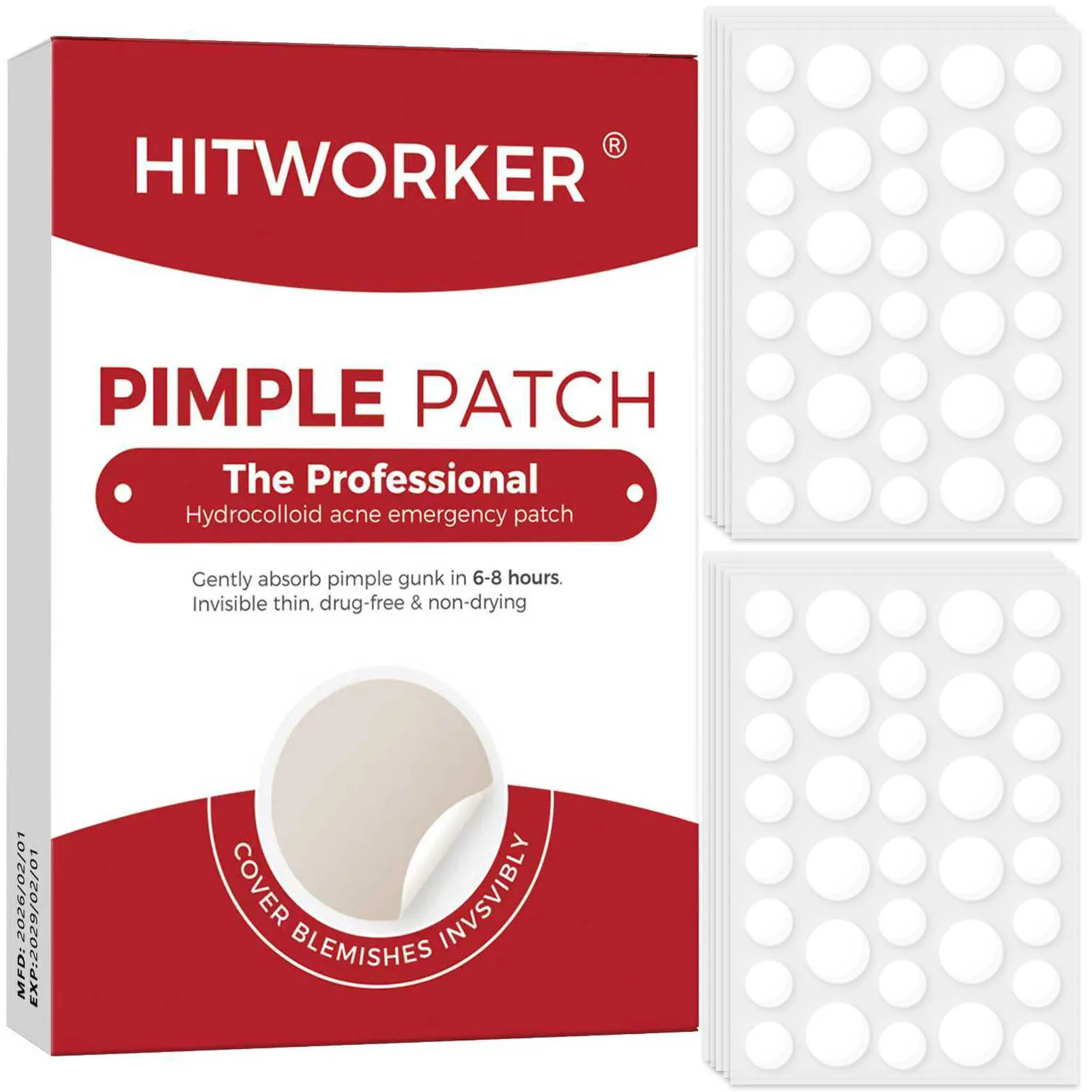 Invisible Waterproof Hydrocolloid Acne Patch for Facial Cleansing Care Essence Tool Accessory Suitable for All Skin Types