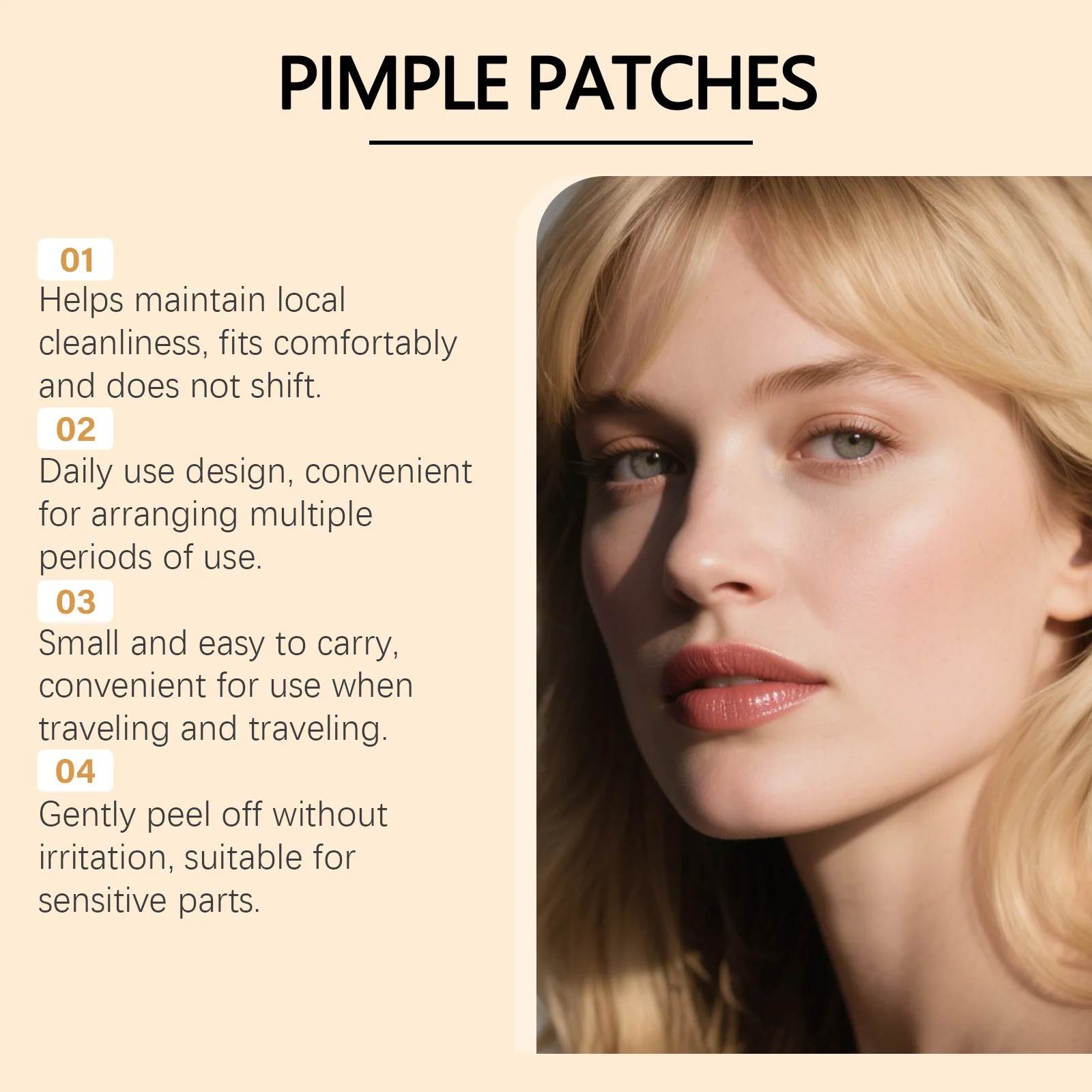 360pcs Invisible Waterproof Hydrocolloid Acne Patch For Facial Cleansing Care Essence Tool Accessory Suitable For All Skin Types