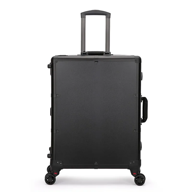 Aluminium Magnesium Alloy Adjustable LED Lighted Makeup Case Large Capacity Trolley Multifunction Mirror Onboard Vanity Box