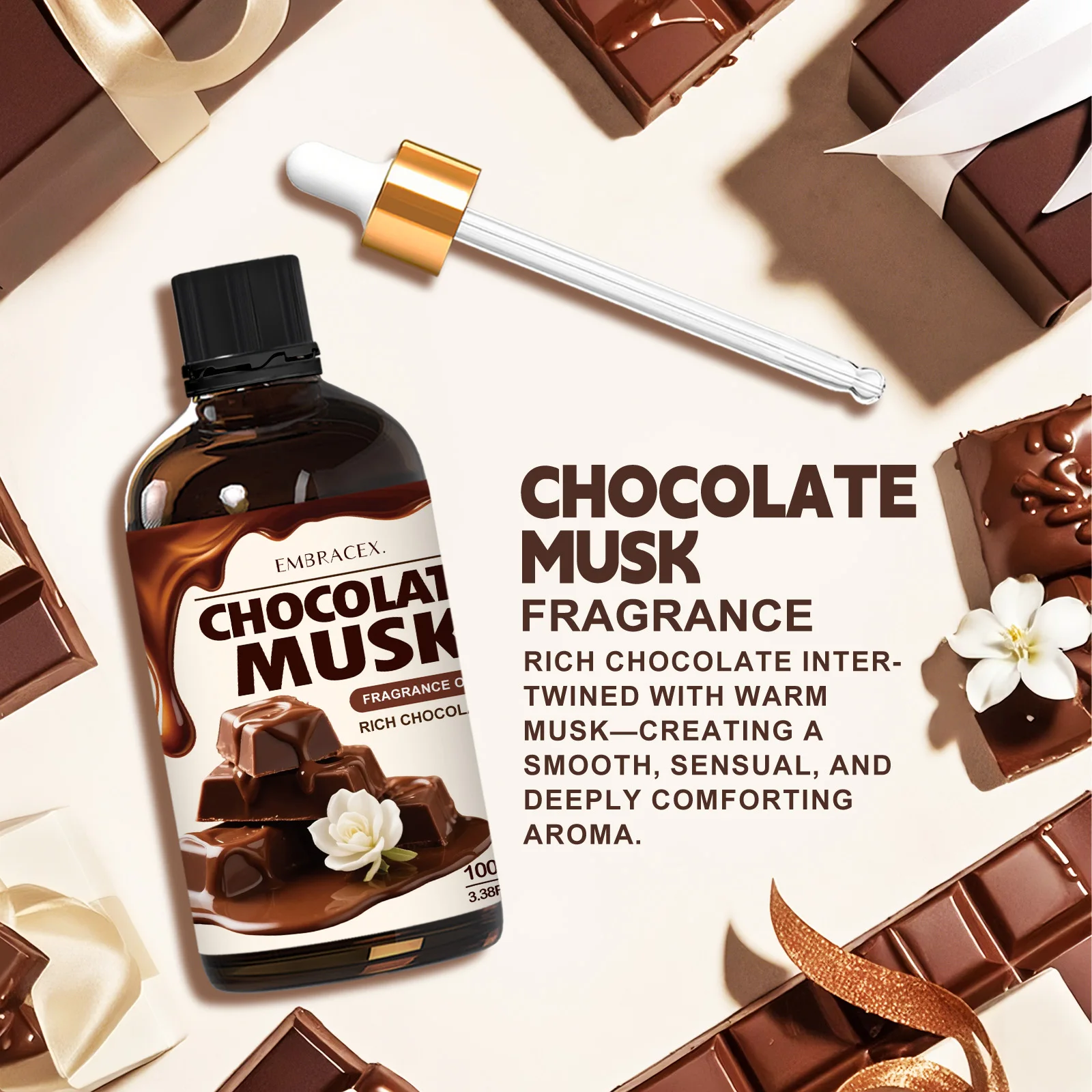 100ml Chocolate Musk Essential Oil Massage Premium Grade Essential Oils For Hair Skin Care Gift To Friends Aromatherapy
