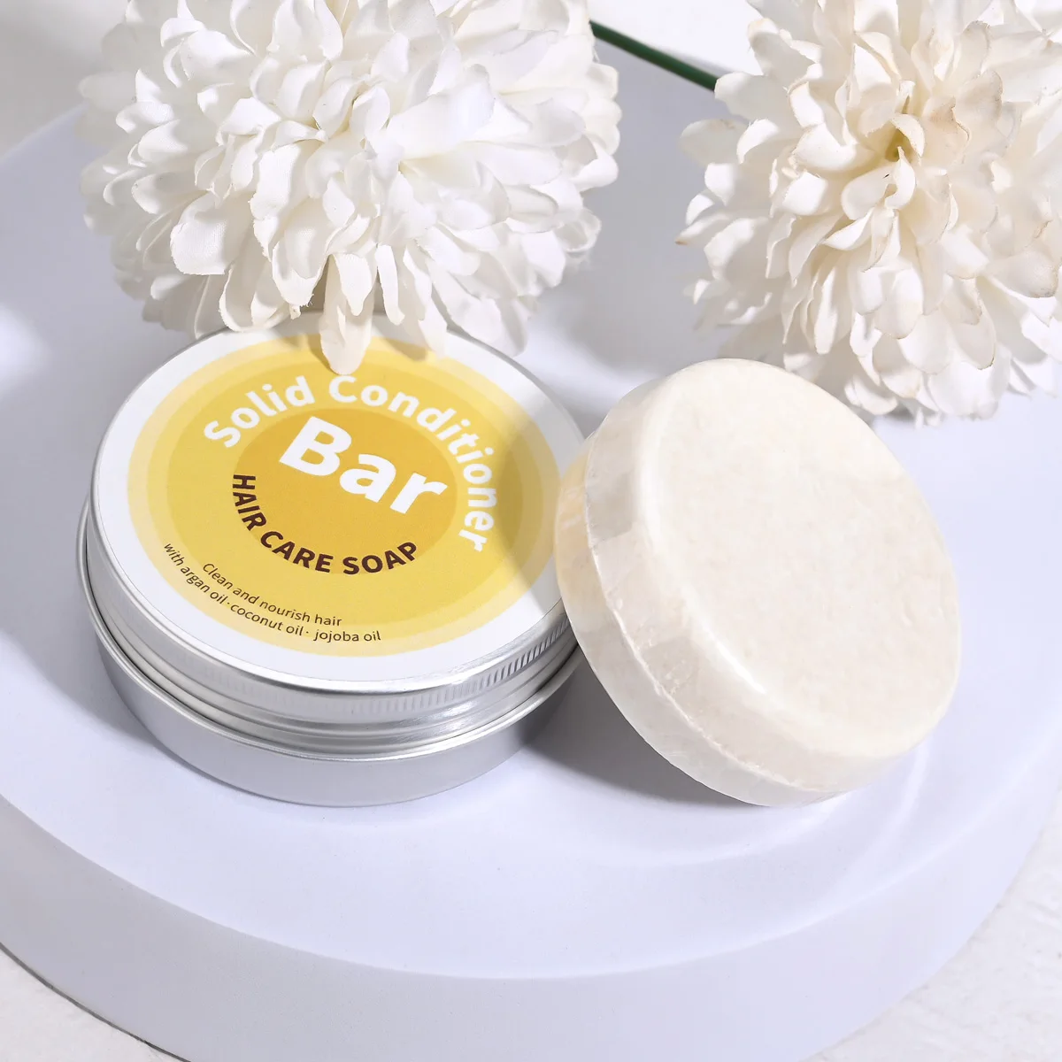 Plant Essential Oil Hair Conditioner Soap Rich in Argan Oil Coconut Oil Jojoba Oil Deep Hair Care Soap Used with Shampoo Soap