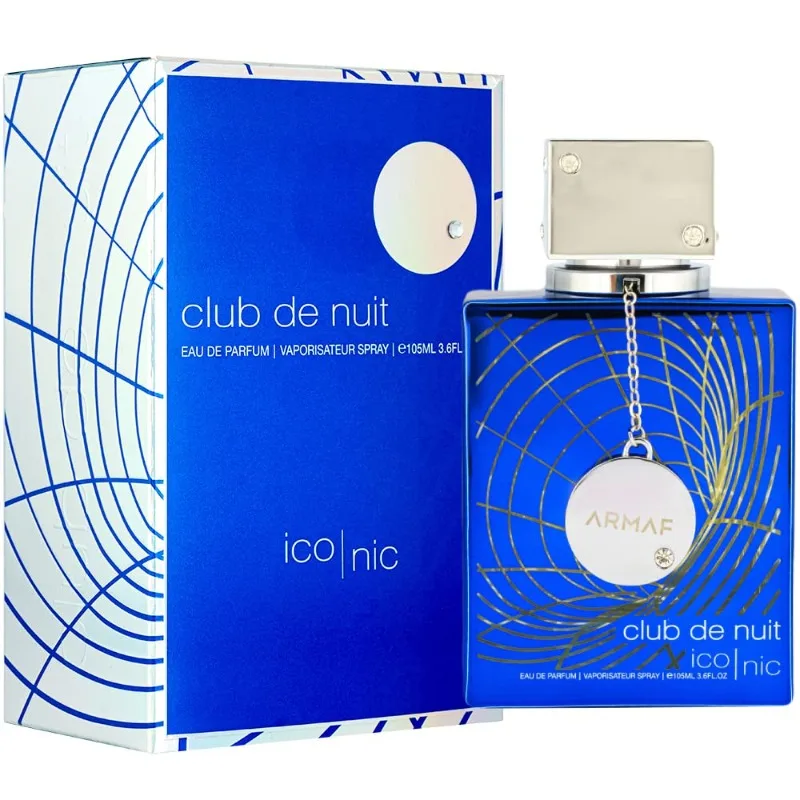 Armaf Club De Nuit Blue Iconic Men Eau Parfum Cologne Persistence Arabian Women Perfume Pheromone Long-lasting Fragrance 105ML