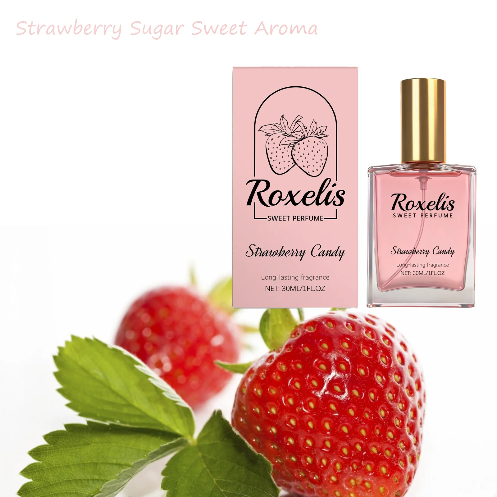 Strawberry Candy Sweet Fragrance Portable Natural Fruity Aroma Fresh & Girlish Daily Dating Commuting Women's Perfume Spray