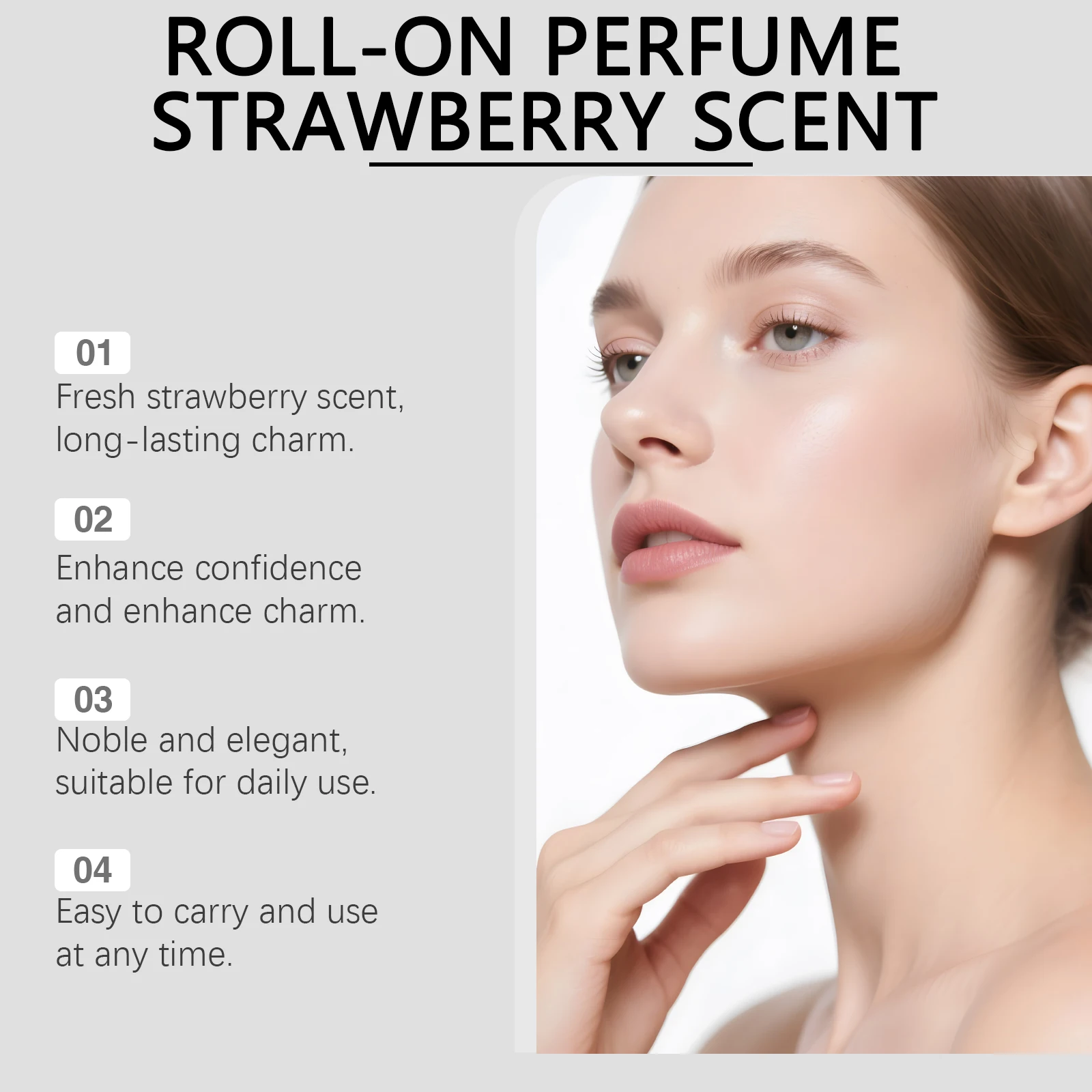 Strawberry Candy Sweet Fragrance Portable Natural Fruity Aroma Fresh & Girlish Daily Dating Commuting Women's Perfume Spray