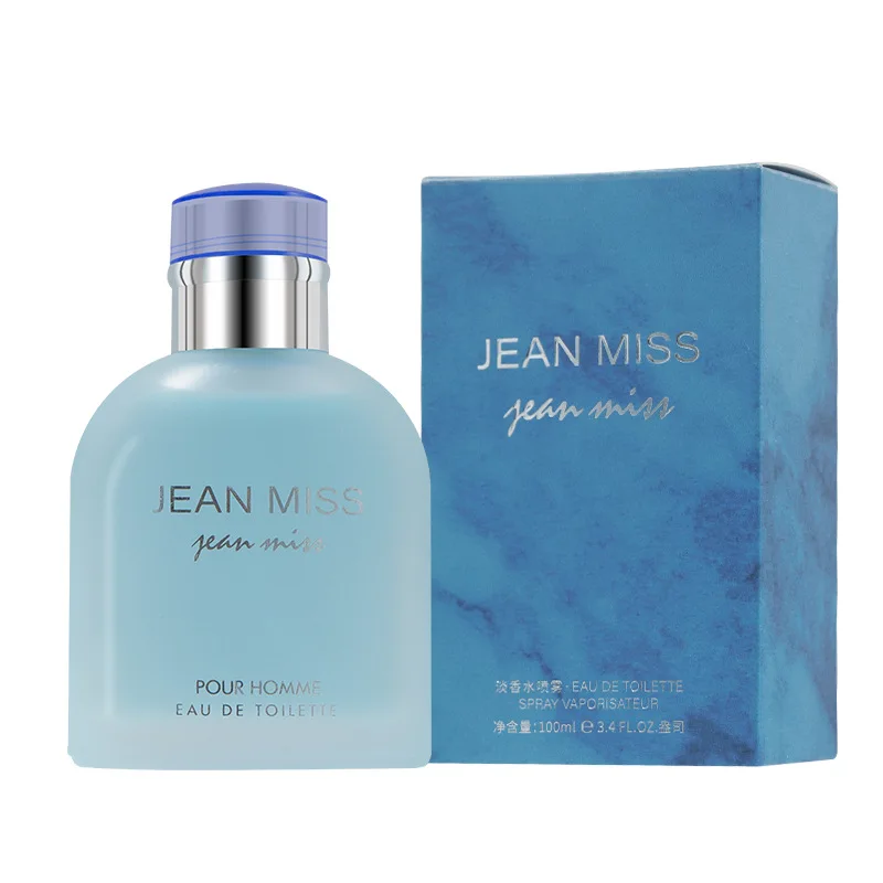 100ML JEAN MISS Brand Men's Perfume - Light Blue Intense Edition - Export Perfume Wholesale - Long-lasting Light Perfume