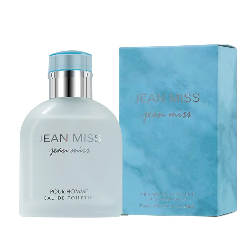100ML JEAN MISS Brand Men's Perfume - Light Blue Intense Edition - Export Perfume Wholesale - Long-lasting Light Perfume