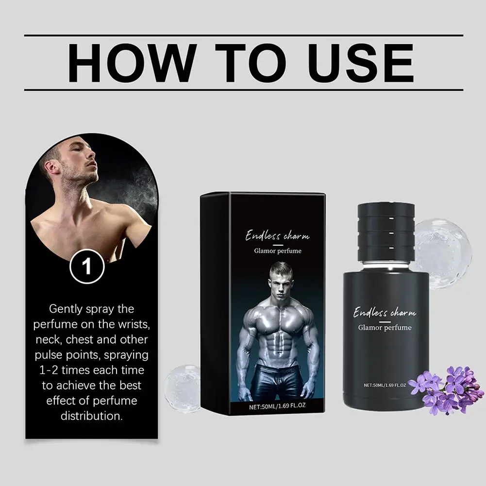 Portable Men's Dating Fragrance Spray, Long Lasting Enhance Attractiveness & Confidence ，Rich Layered Scent, Fragrance Seduction