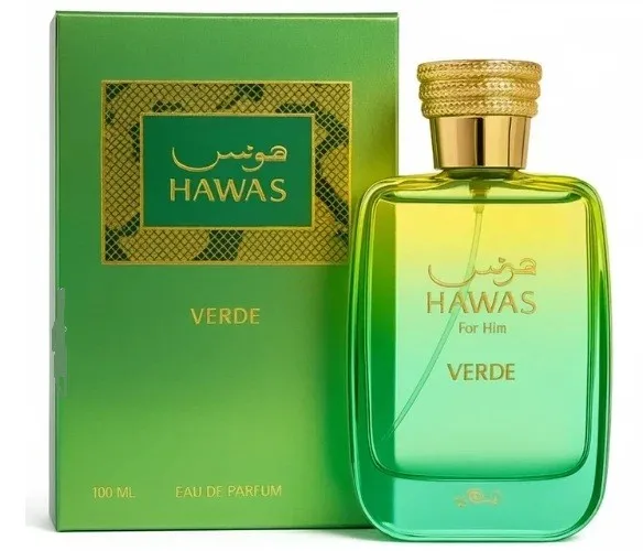 Rasasi Hawas Verde Men's EDP 100ml Business Versatile Fresh Perfume Lime Rosemary Patchouli Fragrance
