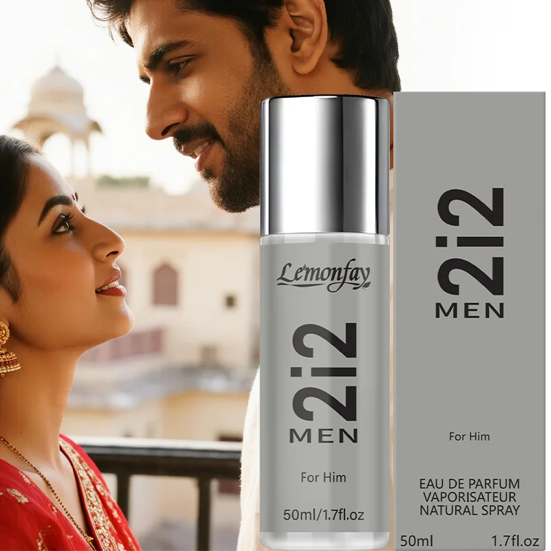 Lemonfay 2i2 Men Eau de Parfum - 50ml Natural Spray Long-Lasting Fragrance for Him, Daily Use Cologne