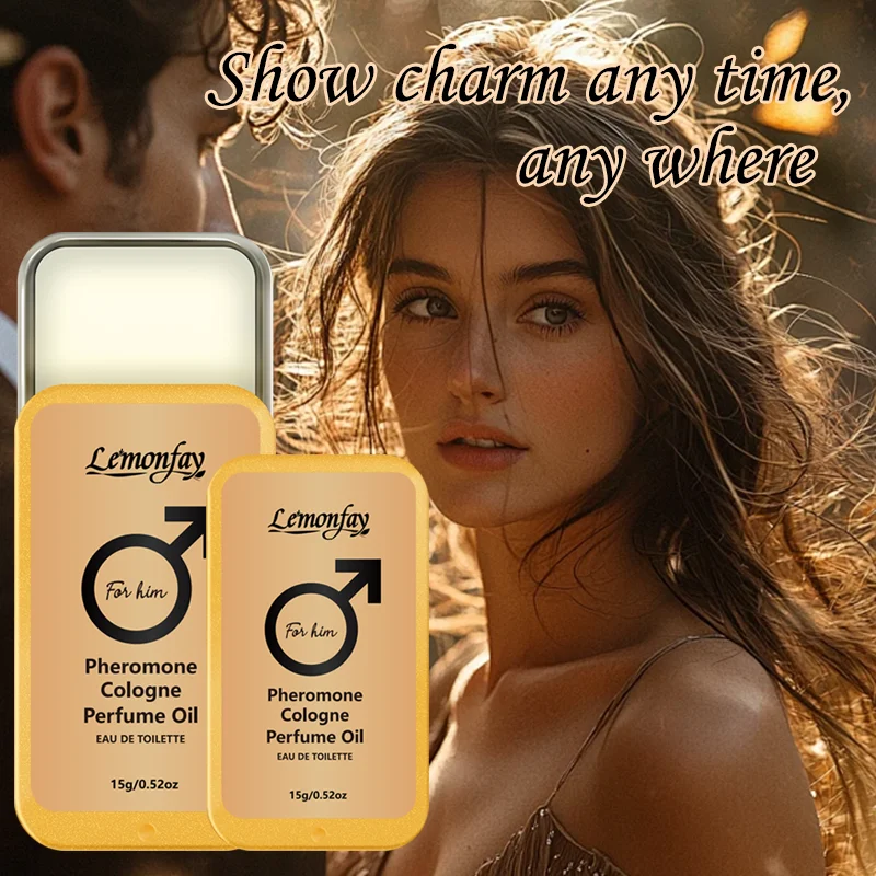 Lemonfay Men's Pheromone Mongolian Dragon Fragrance Balm, Long-lasting Scent, 15g/0.52oz, Suitable for Dates and Daily Use