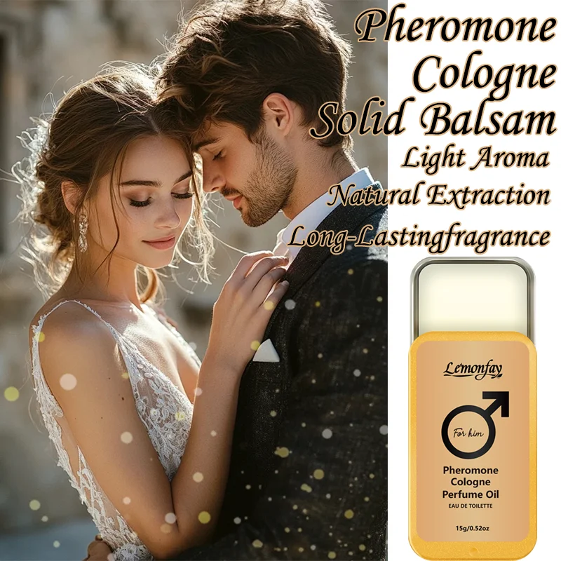 Lemonfay Men's Pheromone Mongolian Dragon Fragrance Balm, Long-lasting Scent, 15g/0.52oz, Suitable for Dates and Daily Use