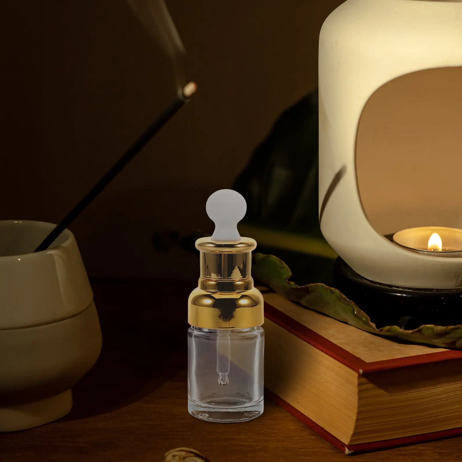 Tiny Glass Dropper Bottle Essential Oil Perfume Serum Skincare Refill Vial Small Makeup Sample Travel Size Empty Vial