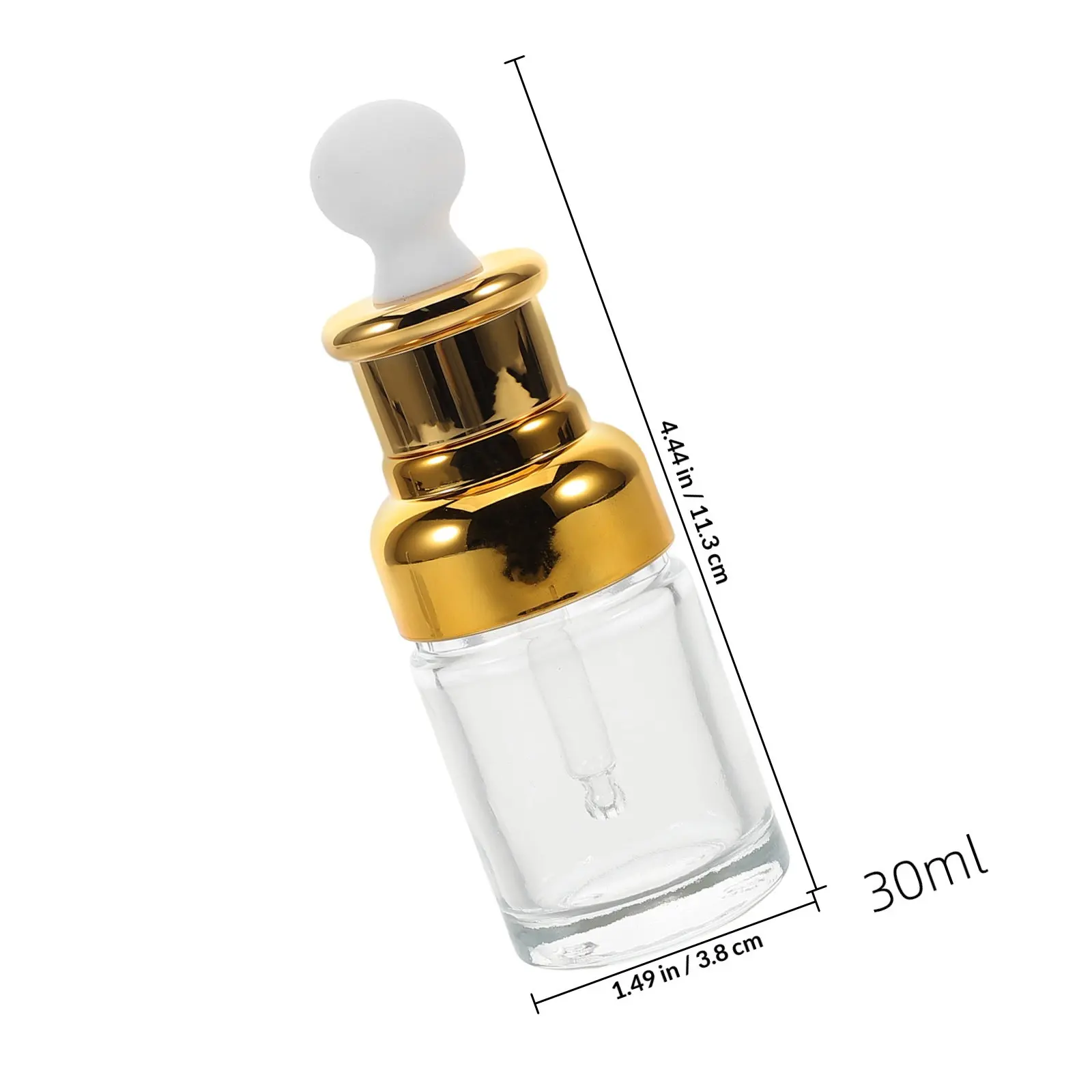 Tiny Glass Dropper Bottle Essential Oil Perfume Serum Skincare Refill Vial Small Makeup Sample Travel Size Empty Vial