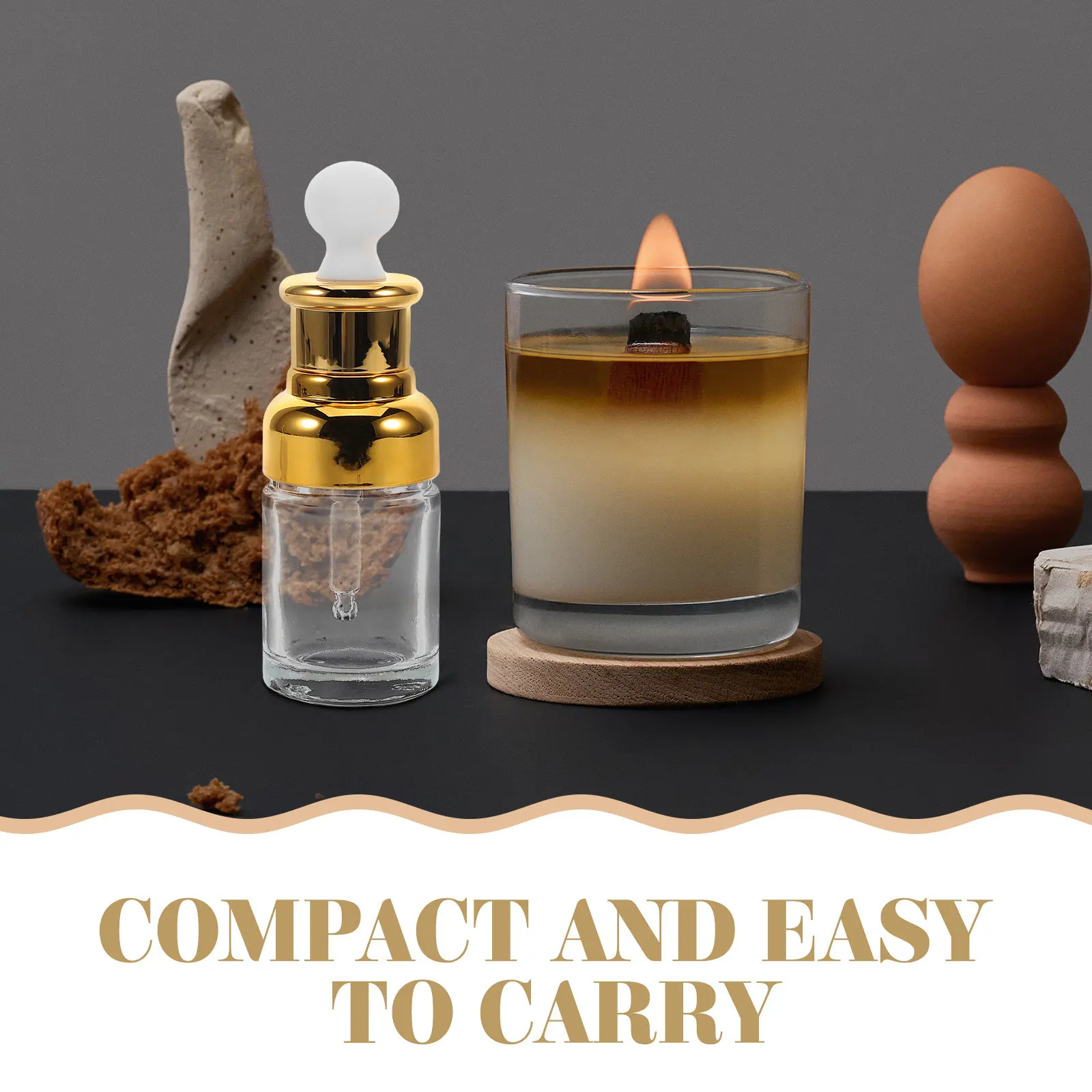 Tiny Glass Dropper Bottle Essential Oil Perfume Serum Skincare Refill Vial Small Makeup Sample Travel Size Empty Vial