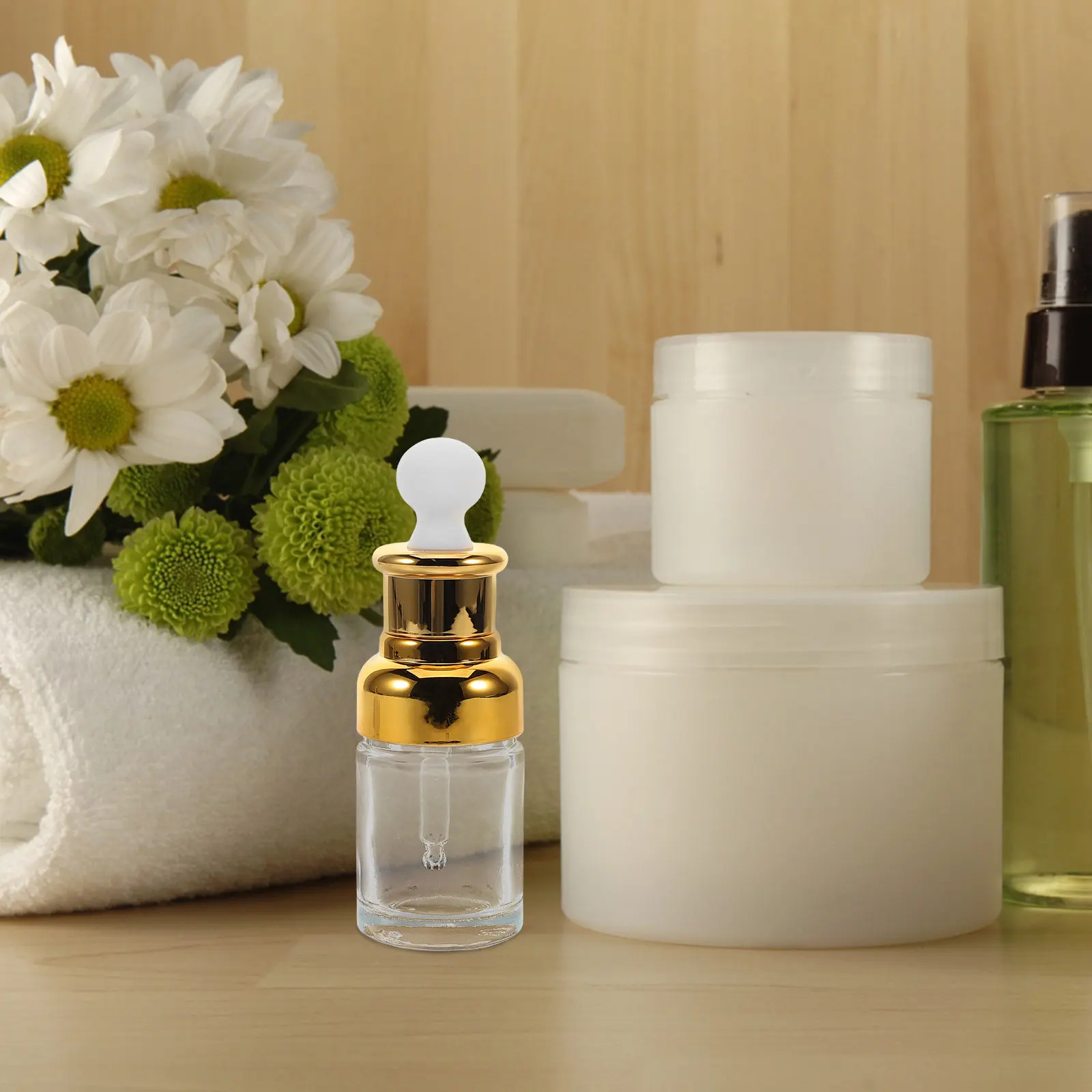 Tiny Glass Dropper Bottle Essential Oil Perfume Serum Skincare Refill Vial Small Makeup Sample Travel Size Empty Vial