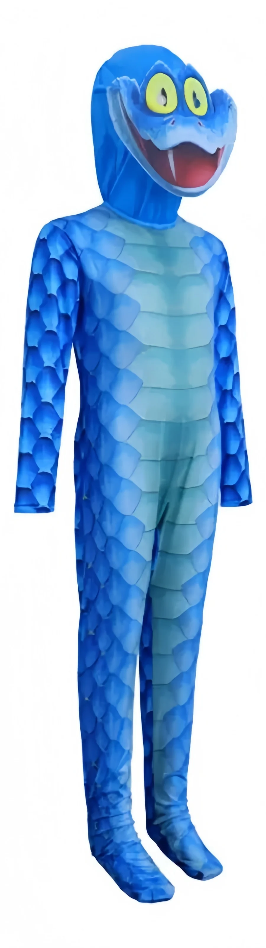 Kids Snake Cosplay Costumes Bodysuit Jumpsuit Mask Halloween Christmas Party Funny Serum Pen Birthday Party Gift