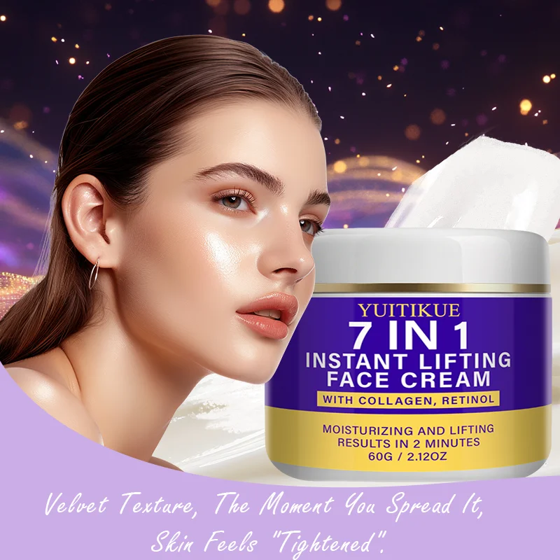 YUITIKUE 7-in-1 Instant Lifting Cream With Collagen Retinol Anti-Aging Firming Lift Tighten Hydrate Smooth Skin Daily Care