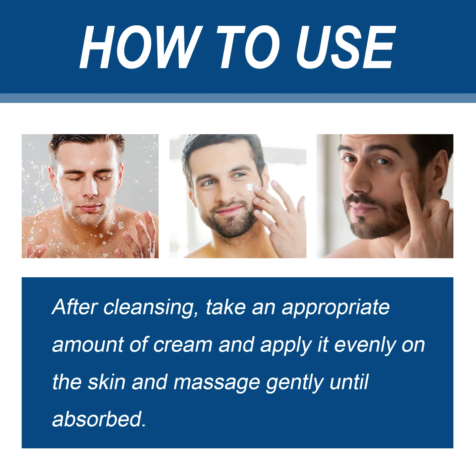 Men's Retinol Face Cream Hyaluronic Firming Lifting Brightening Fade Fine Lines Anti Puffiness Moisturizing Nourishing Skin Care