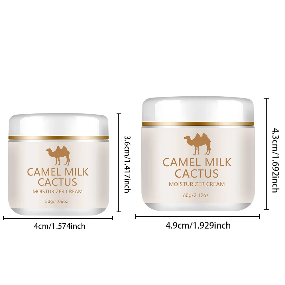 【Camel Milk & Cactus】Moisturizing Cream - 72-hour hydration, brightens skin.  Gentle formula for sensitive skin, universal beige