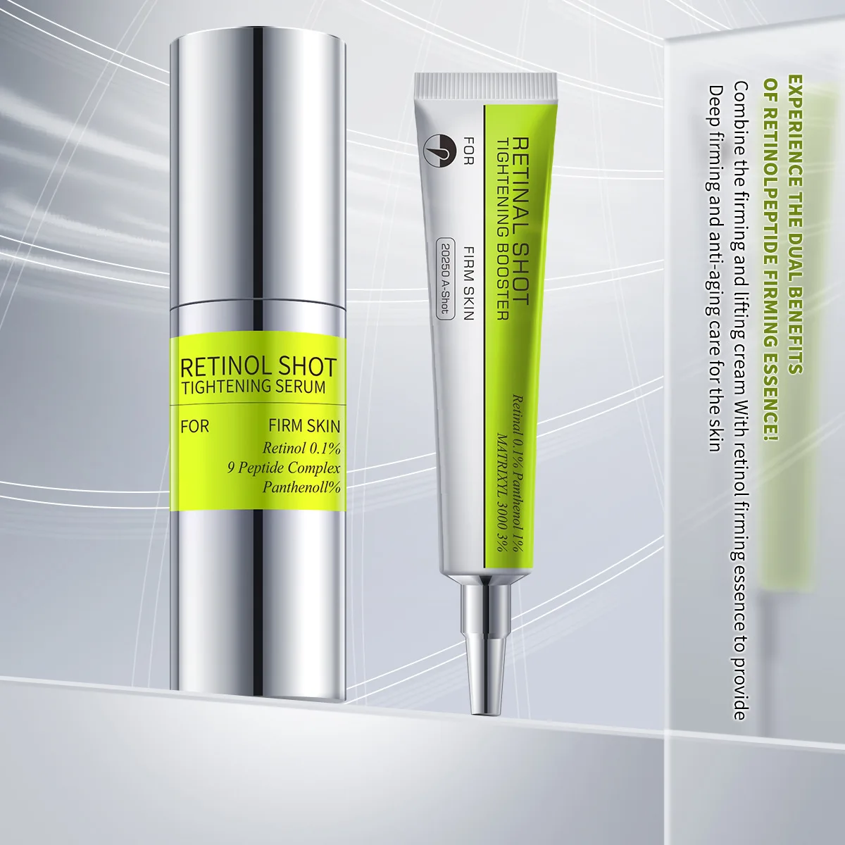 Retinol Shot Eye Face Cream Eye Cream Bightening Tightening Booster for Smoother Skin Care Fine Lines & Firmness 1/2/3pcs